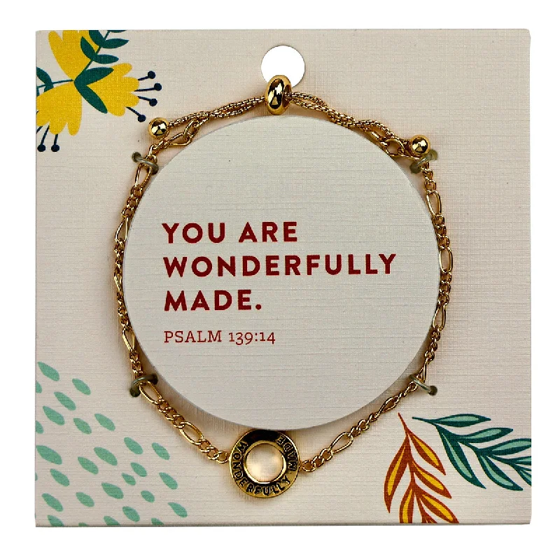 Linen T-Shirtsgrace & truth Wonderfully Made Keepsake Bracelet