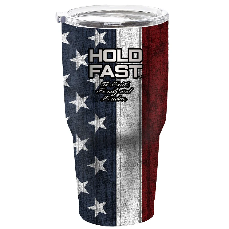 Oversized T-ShirtsHOLD FAST Flag 30 oz Stainless Steel Tumbler