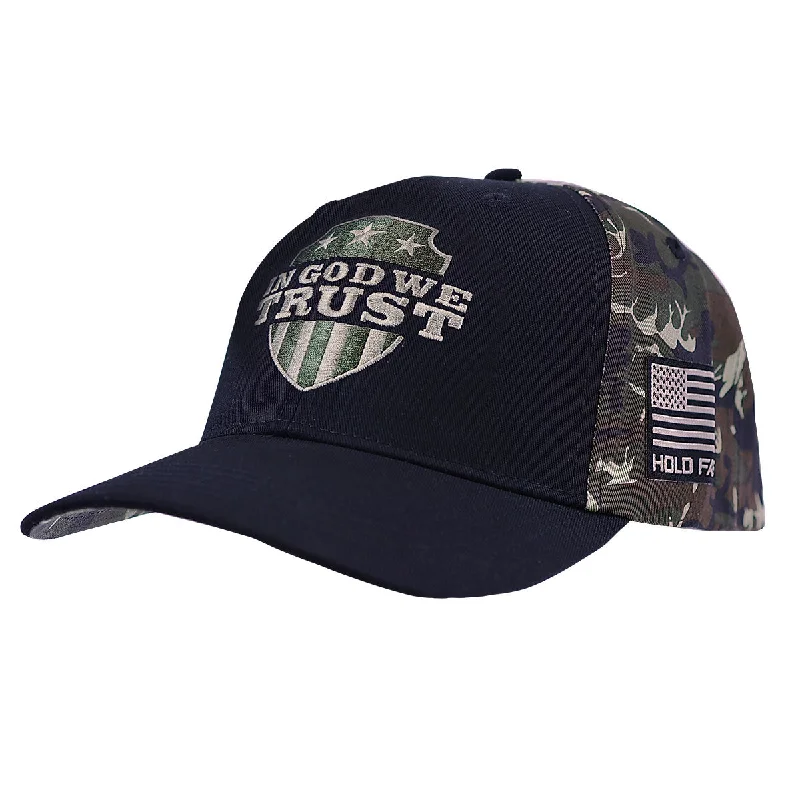 Hiking T-ShirtsHOLD FAST Mens Cap In God We Trust