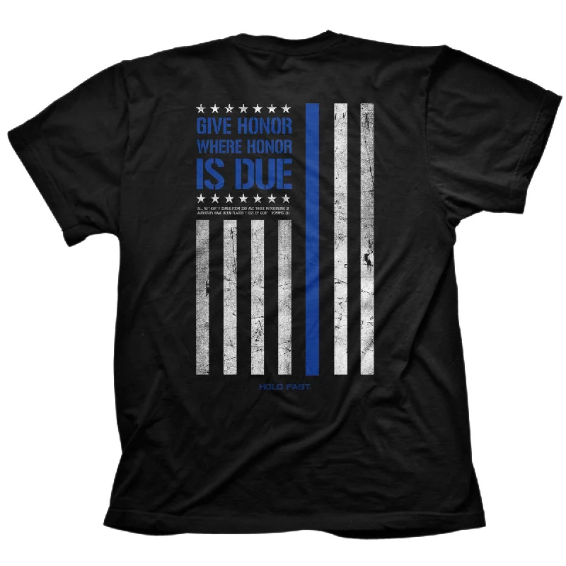 Tasseled T-ShirtsHOLD FAST Mens T-Shirt Police Flag