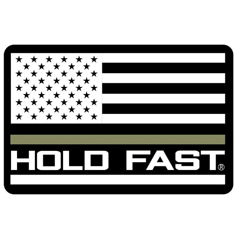 Off-Shoulder T-ShirtsHOLD FAST Military Flag Sticker