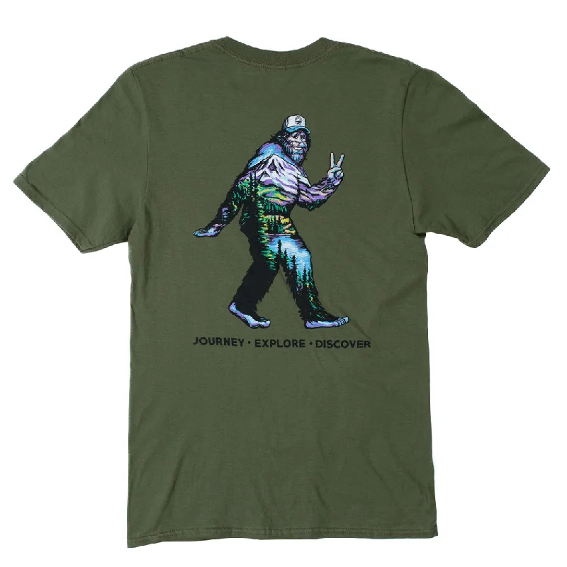 Asymmetrical T-ShirtsJEDCo - Peace Squatch T-Shirt