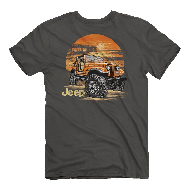 Leather-Paneled T-ShirtsJeep - Renegade Beach T-Shirt