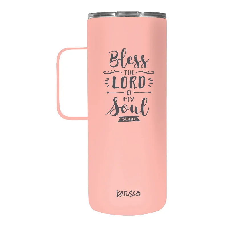 Embroidered T-ShirtsKerusso Bless The Lord 22 oz Stainless Steel Tumbler With Handle