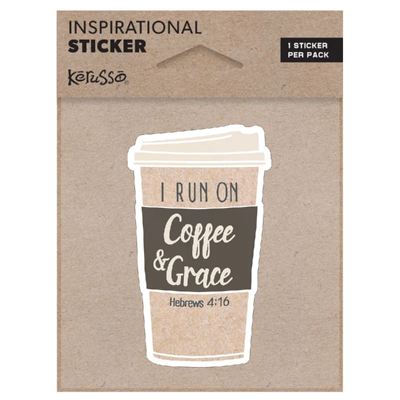 Casual T-ShirtsKerusso Coffee & Grace Sticker