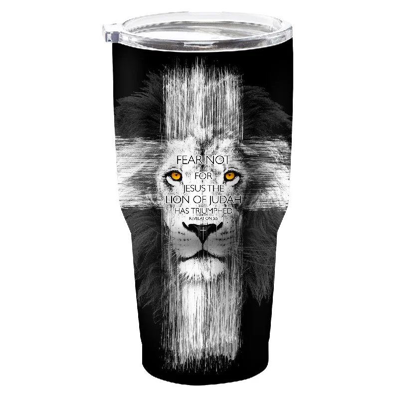 Outdoor T-ShirtsKerusso Lion Cross 30 oz Stainless Steel Tumbler