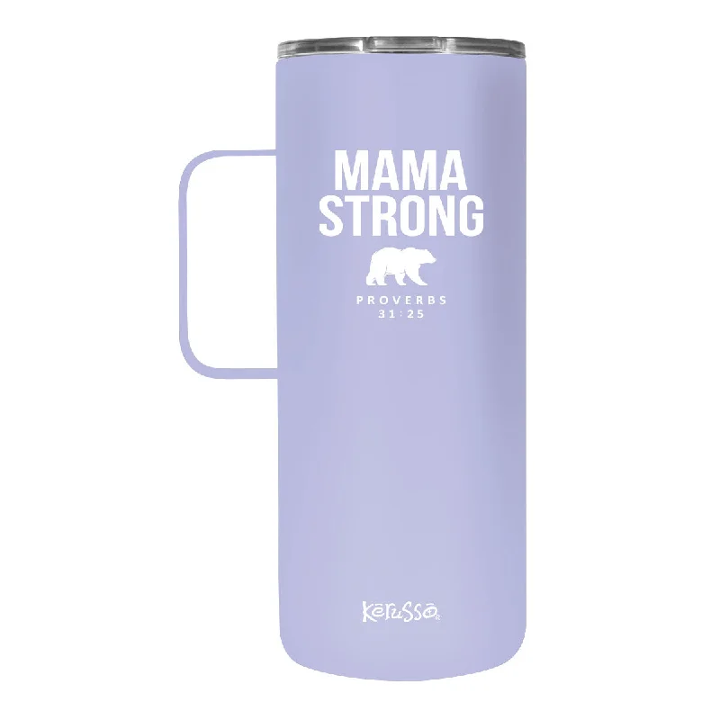 Linen T-ShirtsKerusso Mama Bear 22 oz Stainless Steel Tumbler With Handle