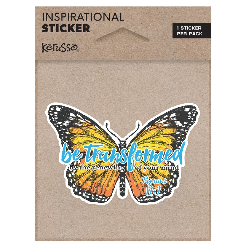 Slim Fit T-ShirtsKerusso Transformed Butterfly Sticker