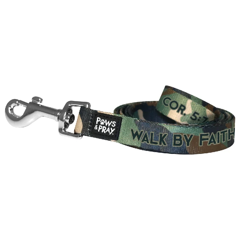 Graphic T-ShirtsPaws & Pray Walk By Faith Camo Pet Leash