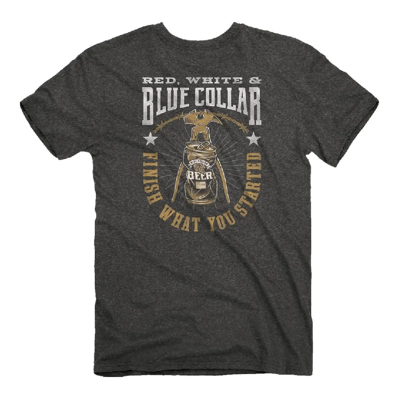 College T-ShirtsRed, White, and Blue Collar - Beer T-Shirt