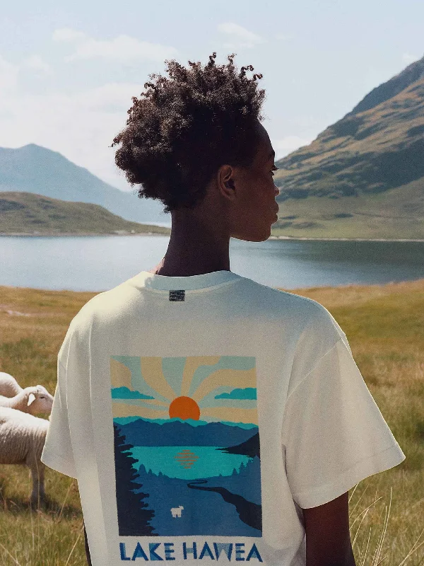 Luxury T-ShirtsThe Pasture Print T-Shirt: Lake HƒÅwea Station