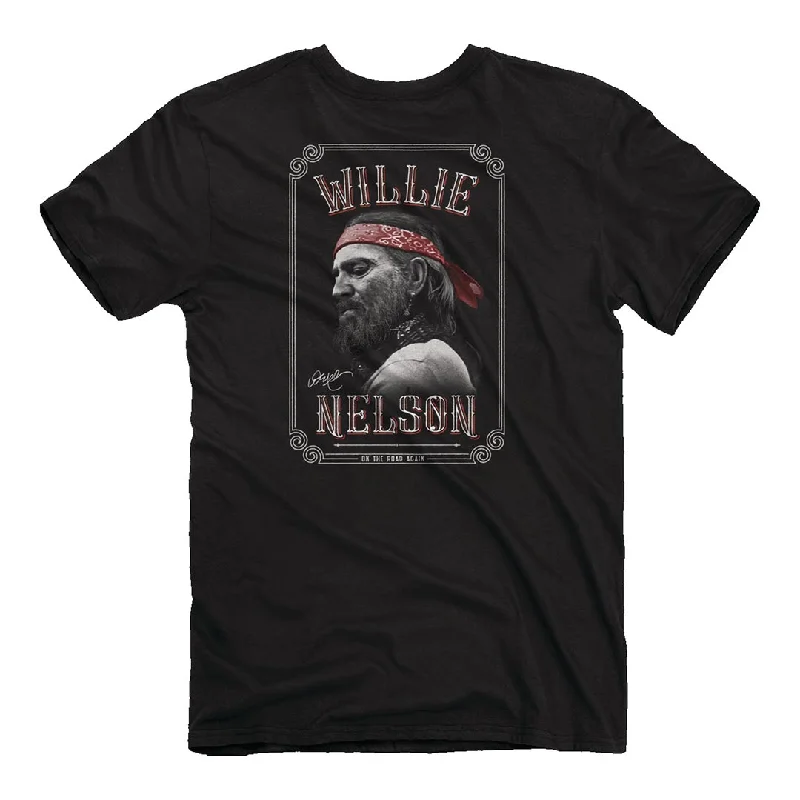 Button-Up T-ShirtsWillie Nelson - On the Road Portrait T-Shirt