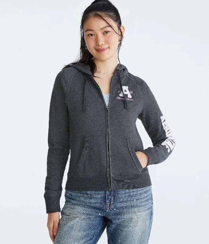 Camping HoodiesAeropostale A87 Original Brand Full-Zip Hoodie