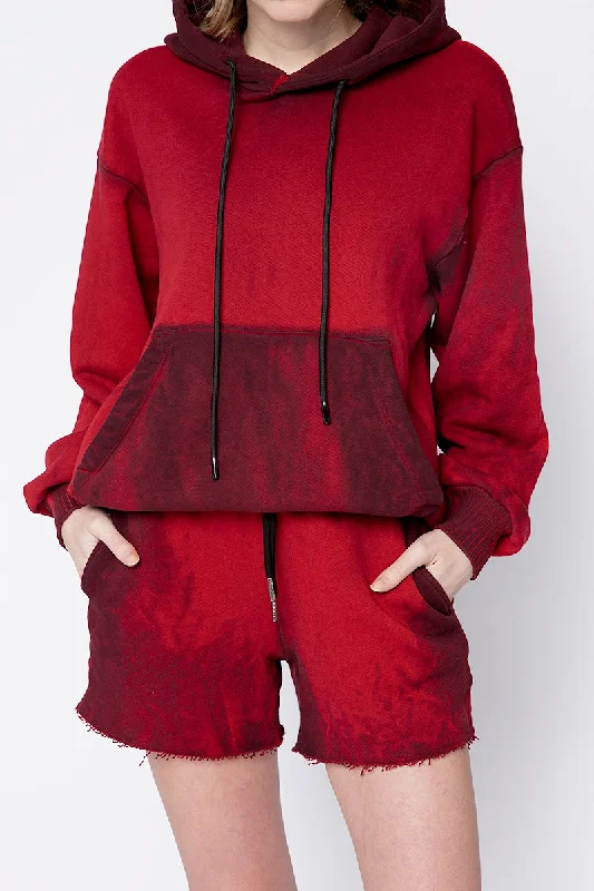 Fishing SweatshirtsBrooklyn Oversized Hoodie in Ruby Mix