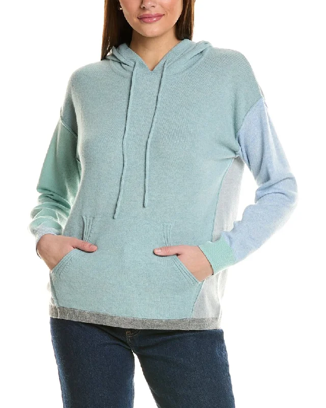 Painted HoodiesCollaboration Kayla Colorblocked Cashmere Hoodie