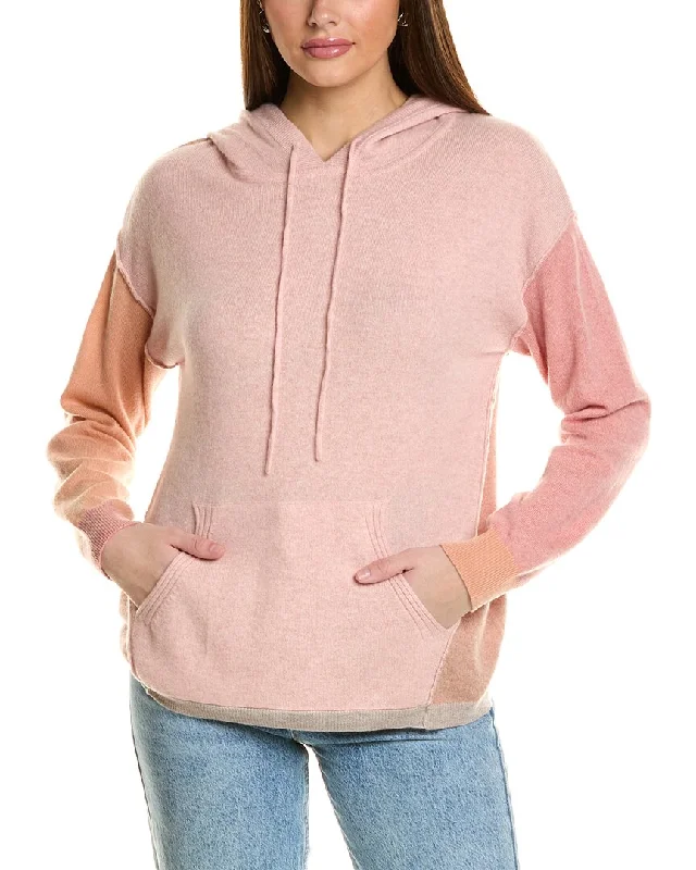 Pullover HoodiesCollaboration Kayla Colorblocked Cashmere Hoodie