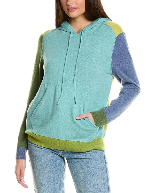 Oversized HoodiesCollaboration Paisley Colorblocked Cashmere Hoodie