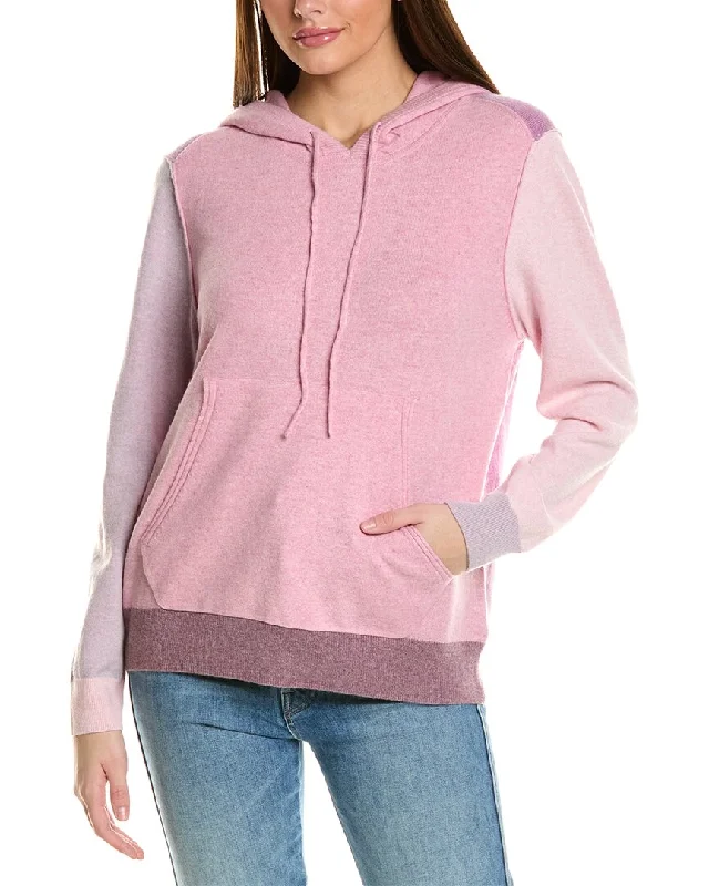 Distressed HoodiesCollaboration Paisley Colorblocked Cashmere Hoodie