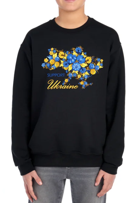 Oversized HoodiesKids' sweatshirt "Petrykivka Ukraine"