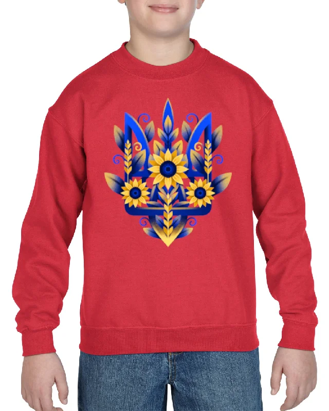 Embroidered SweatshirtsKids' sweatshirt "Sunflower Tryzub"