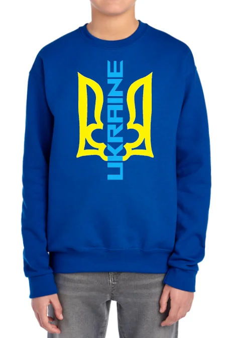 Striped SweatshirtsKids' sweatshirt "Ukraine Trident"