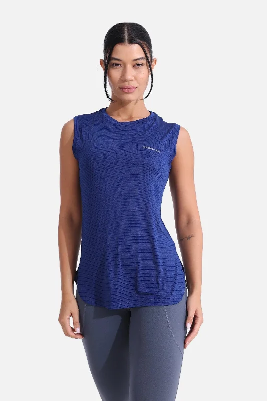 Bellwether Blue LiteRun Sleeveless TeeKnitted sleeveless tops