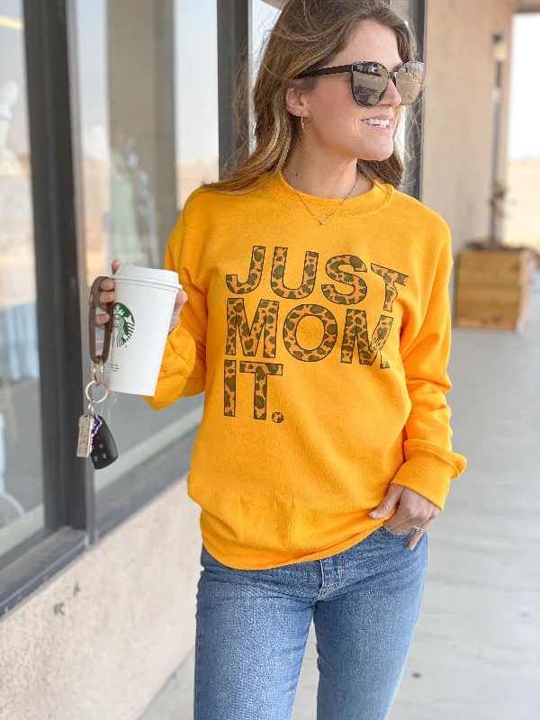 Cropped HoodiesJust Mom It Sweatshirt