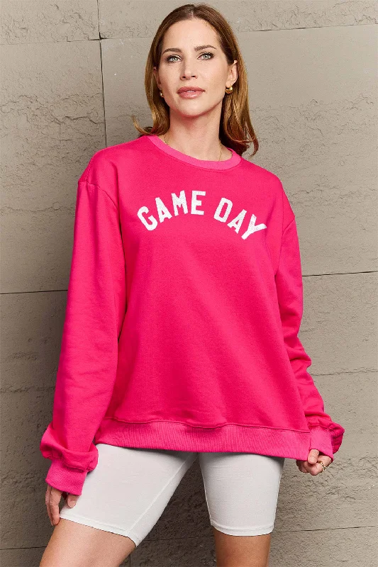 Graphic HoodiesSimply Love Full Size GAME DAY Graphic Sweatshirt