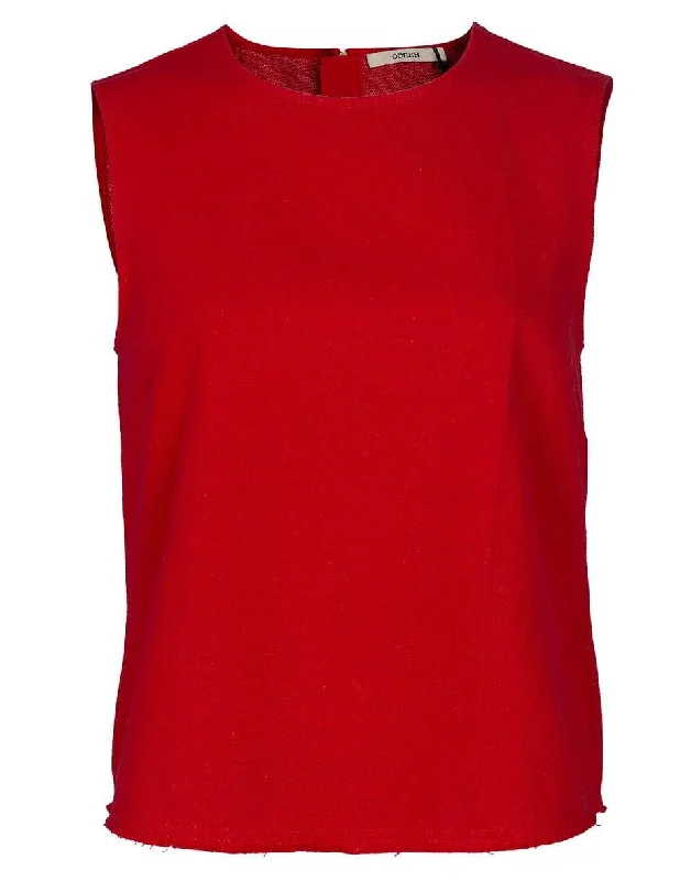 Sleeveless Boxy TopWool sleeveless top