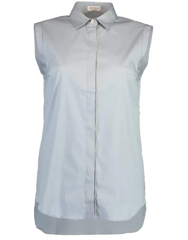 Sleeveless Stretch BlouseLace sleeveless tops