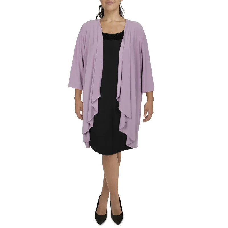 Plus Womens Knit Open Front Duster BlazerBlazerstartup