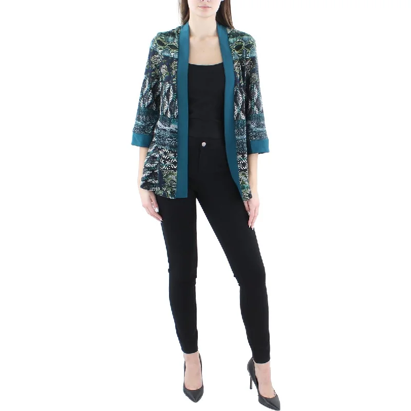 Womens Knit Printed Duster BlazerBlazerweb