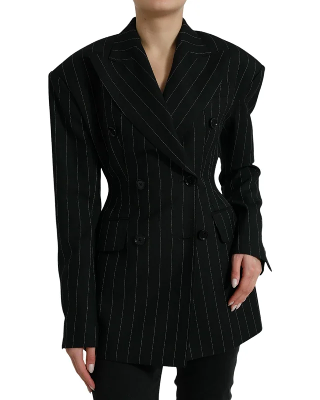 Dolce & Gabbana  Women's Double-Breasted Pinstripe BlazerBlazergathering