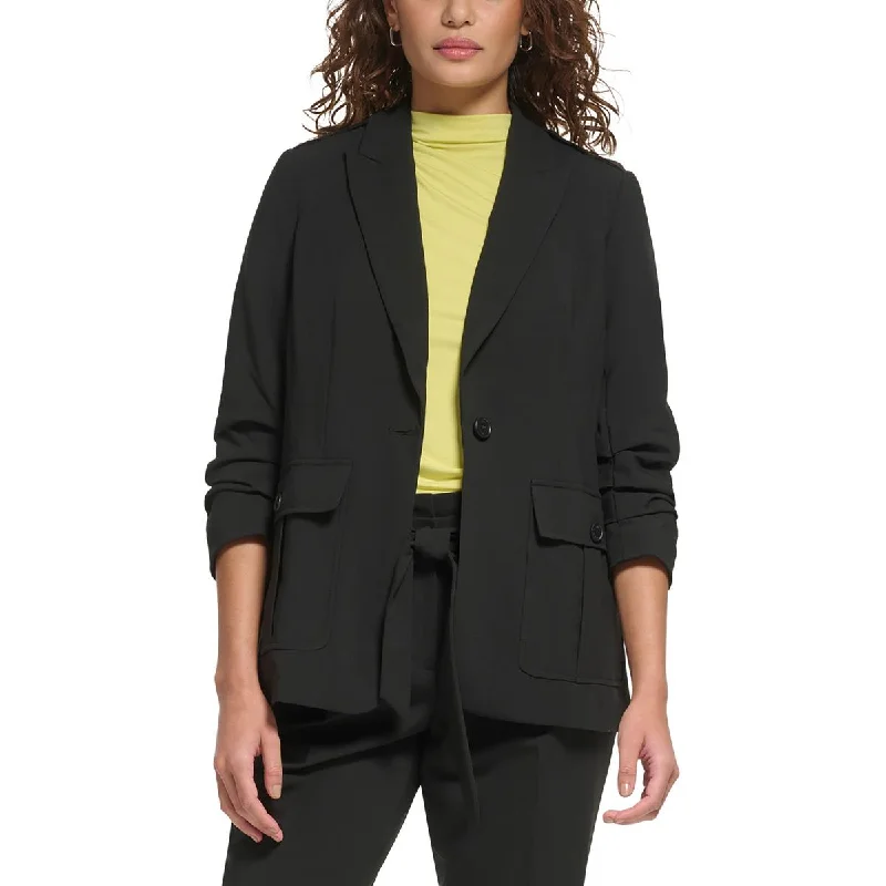 Womens Work Casual One-Button BlazerBlazerlegend