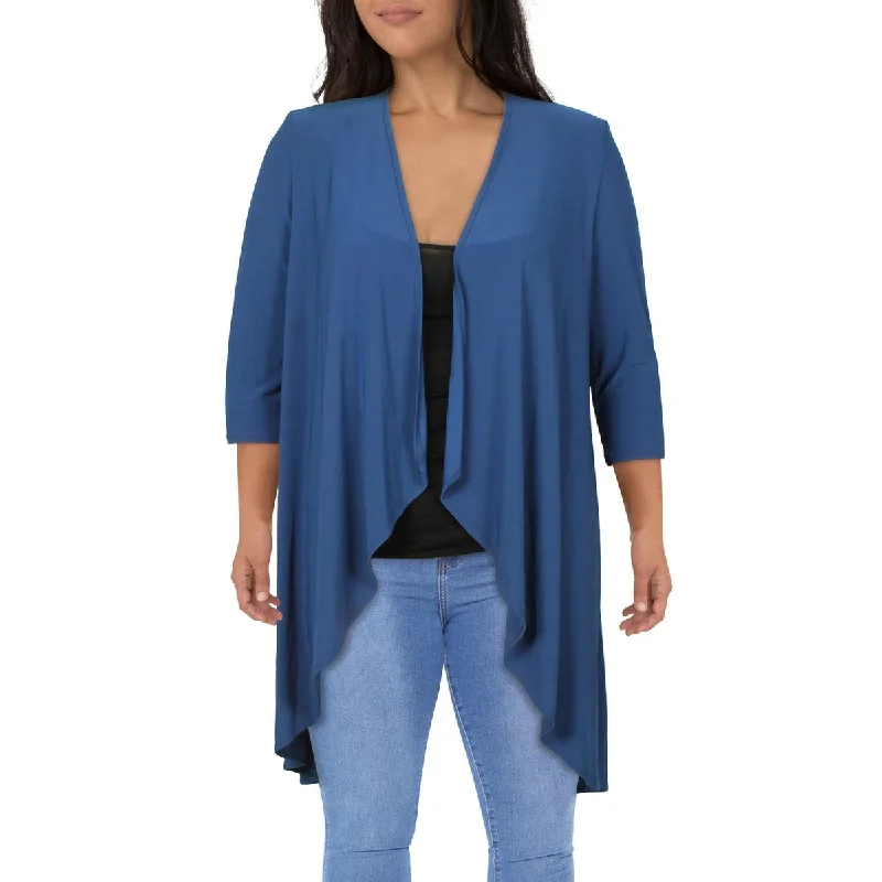 Womens Solid Polyester Duster BlazerBlazercyber