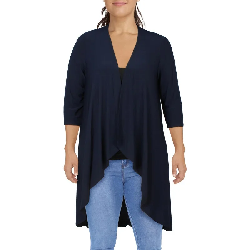 Womens Open Front Drapey Collarless BlazerBlazerdevice