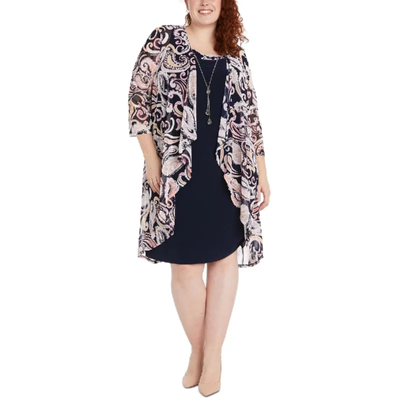 Plus Womens Paisley Open Front Duster BlazerBlazerculture