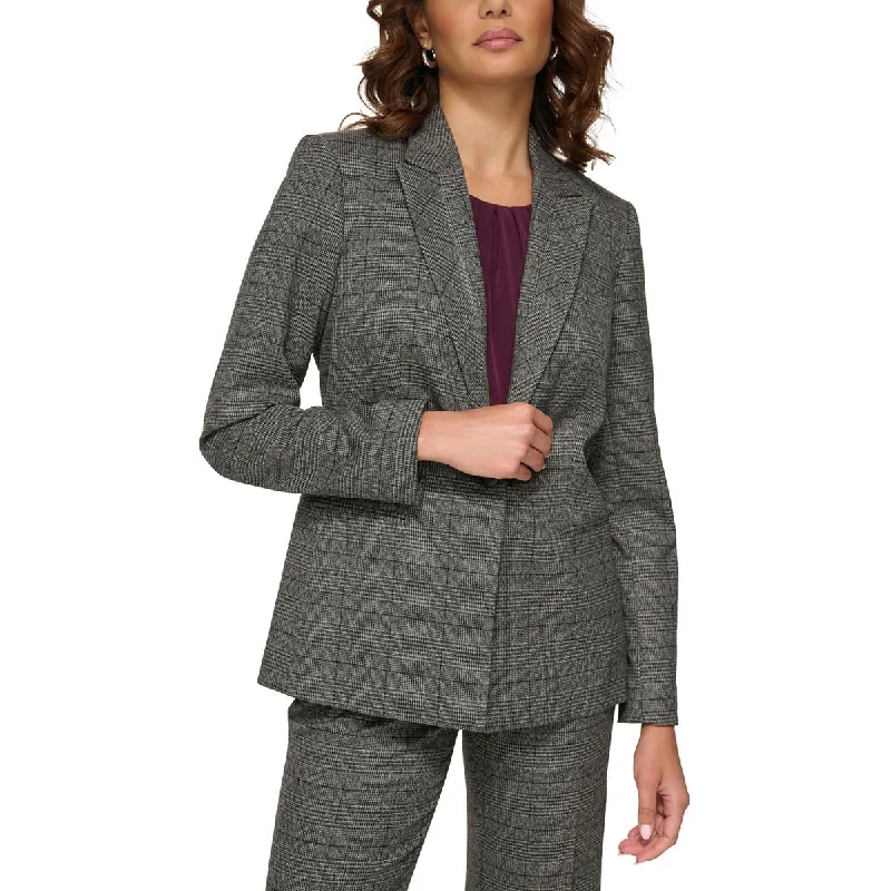 Petites Womens Suit Separate Office One-Button BlazerBlazermobile