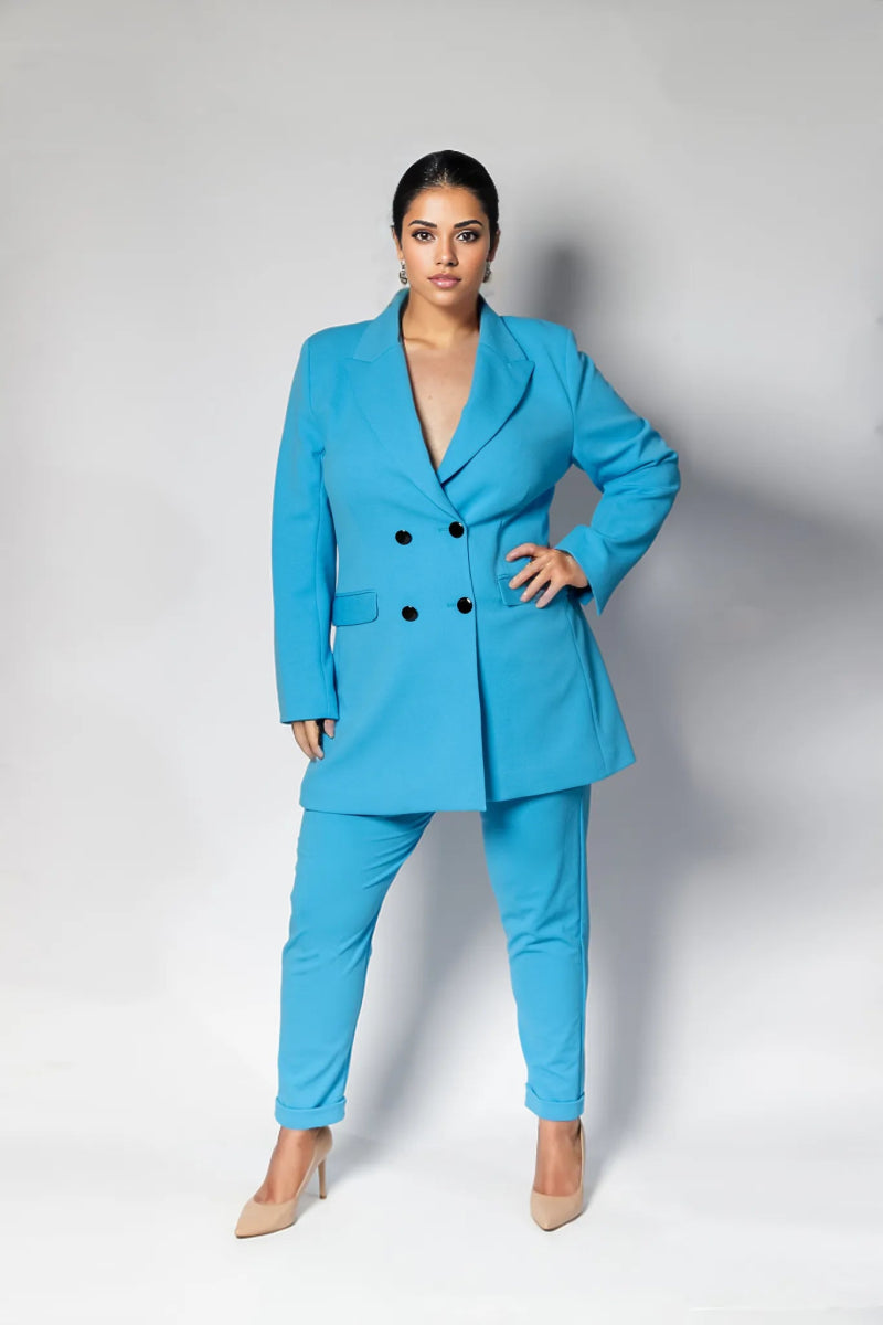 Sarah Blazer Scuba BlueBlazerwear